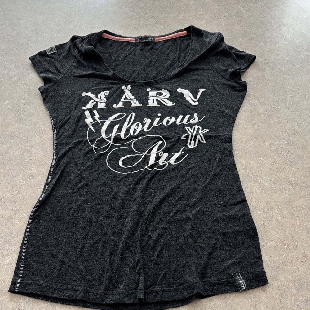 Karv Glorious Art Black Women's Tee